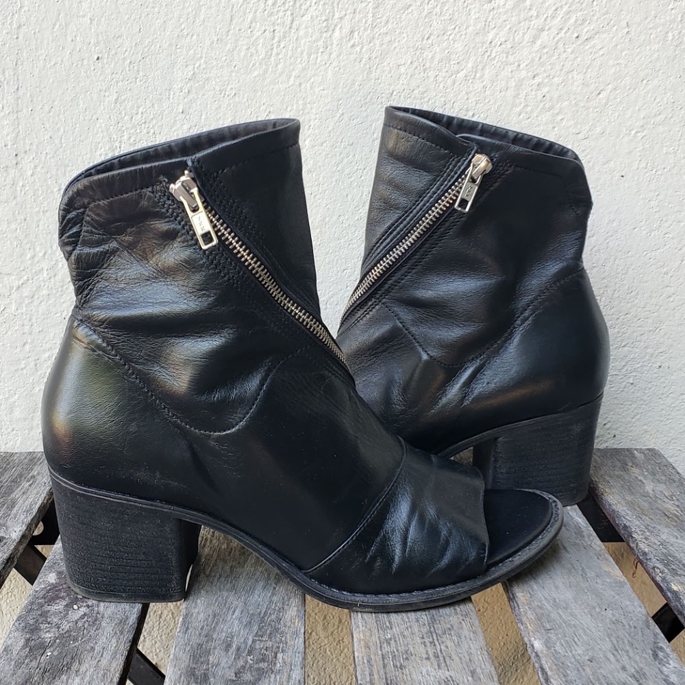 White Mountain Black Combat & Moto Boots